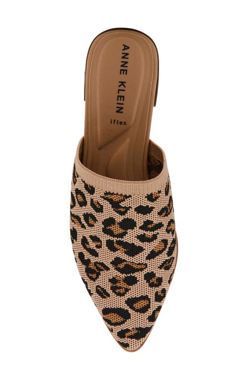 Shop Anne Klein Vassar Mule In Leopard Knit