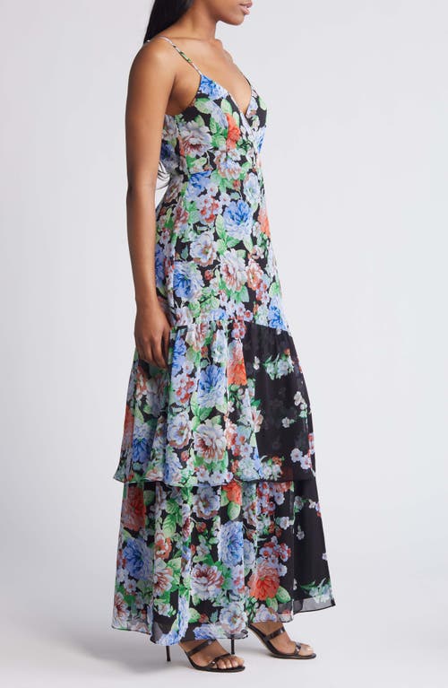 LULUS LULUS EFFORTLESS ENERGY TIERED RUFFLE MAXI DRESS 