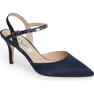 Nina Tonya Pointy Toe Pump- Blue