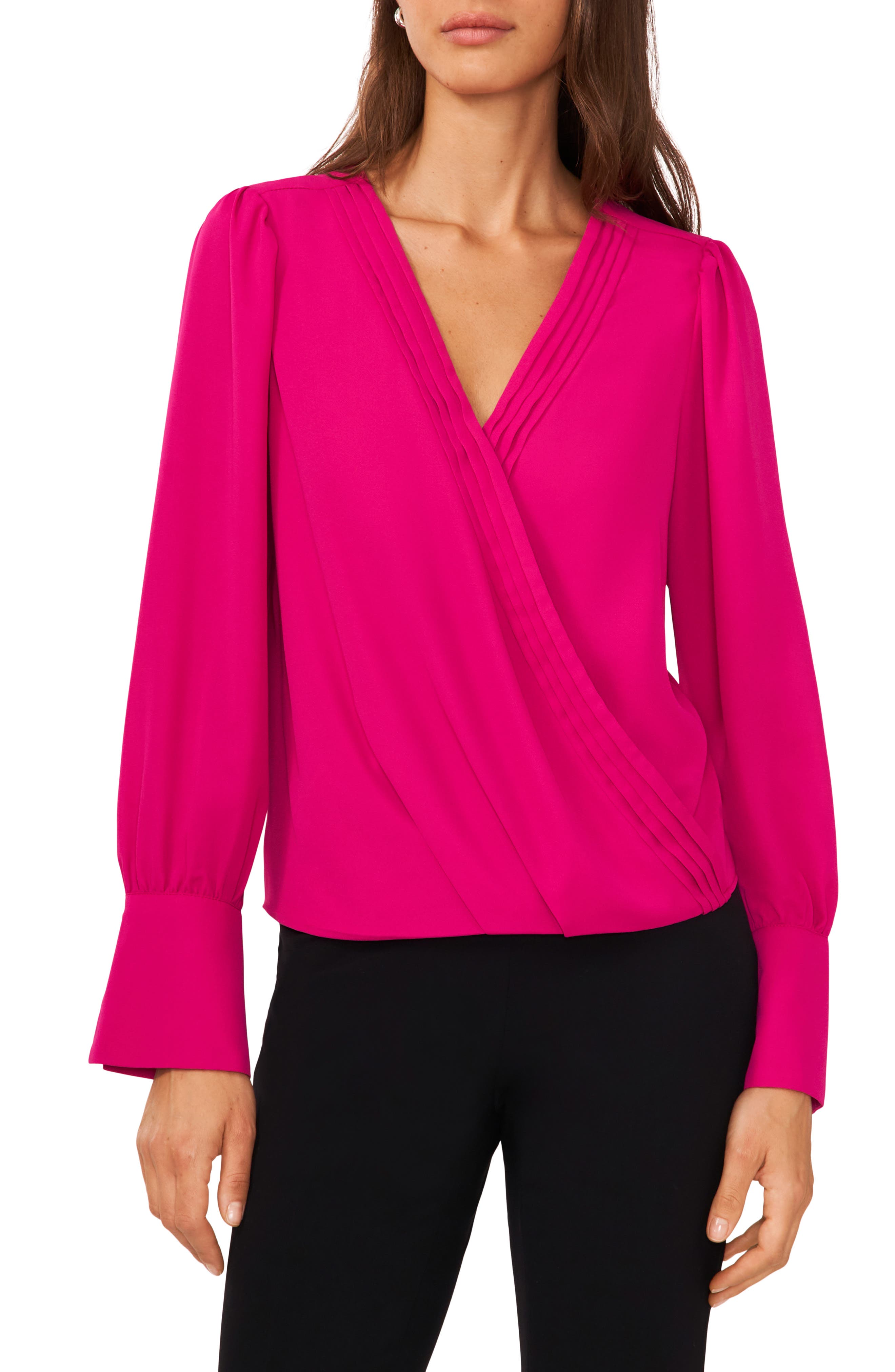 Chemise Femme HALOGEN By NORDSTROM Taille M - Coton Léger, Rayures Pêche, Occasion Excellent état