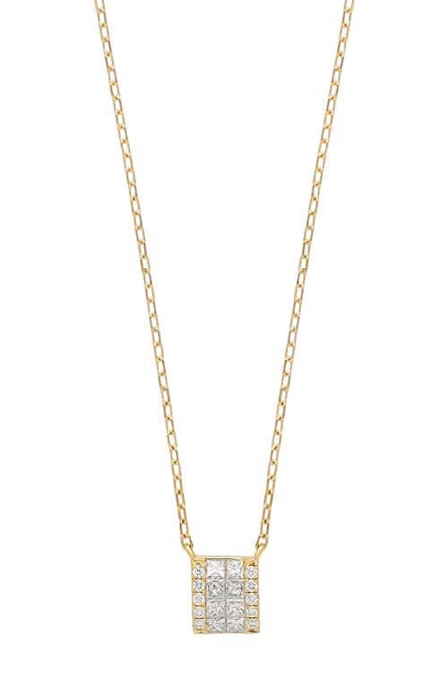Bony Levy Gatsby Diamond Square Pendant Necklace in 18K Yellow Gold at Nordstrom