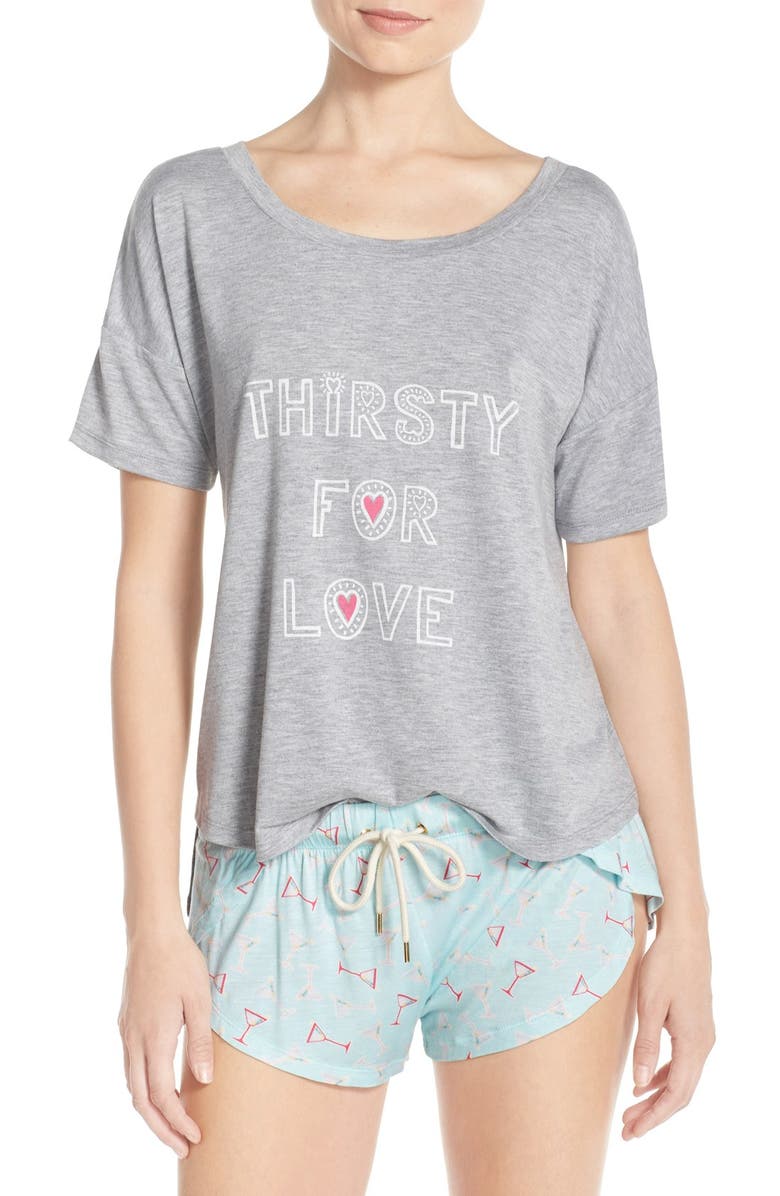 HONEYDEW INTIMATES 'Sleep All Day' Pajamas, Main, color, THIRSTY