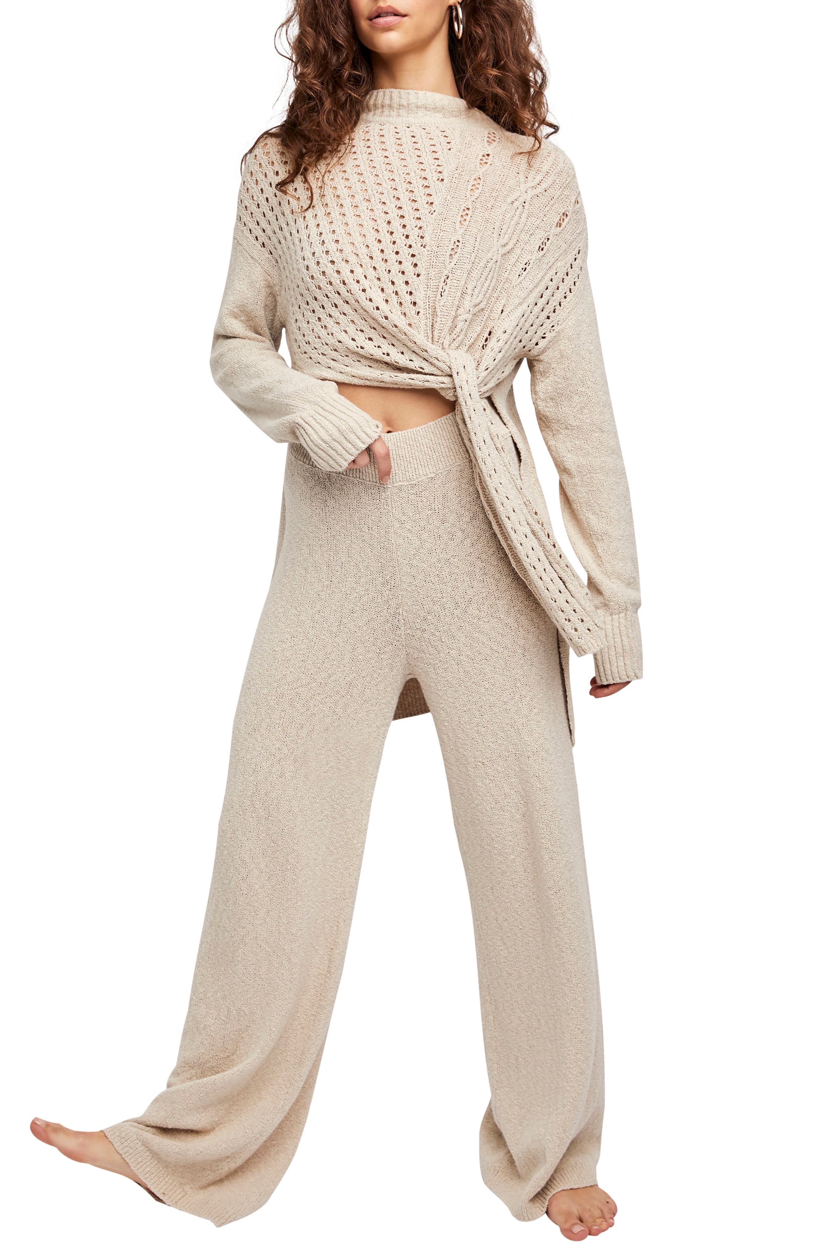 Free People Harper Knit Sweater & Pants Nordstrom