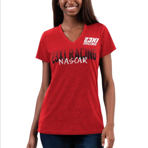Women's G-III 4Her by Carl Banks White Atlanta Hawks MVP Raglan Hoodie Long Sleeve T-Shirt Size: Medium
