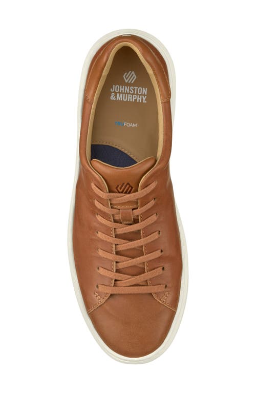 Johnston & Murphy Men's Anders Lace-to-toe Sneakers In Tan Full Grain