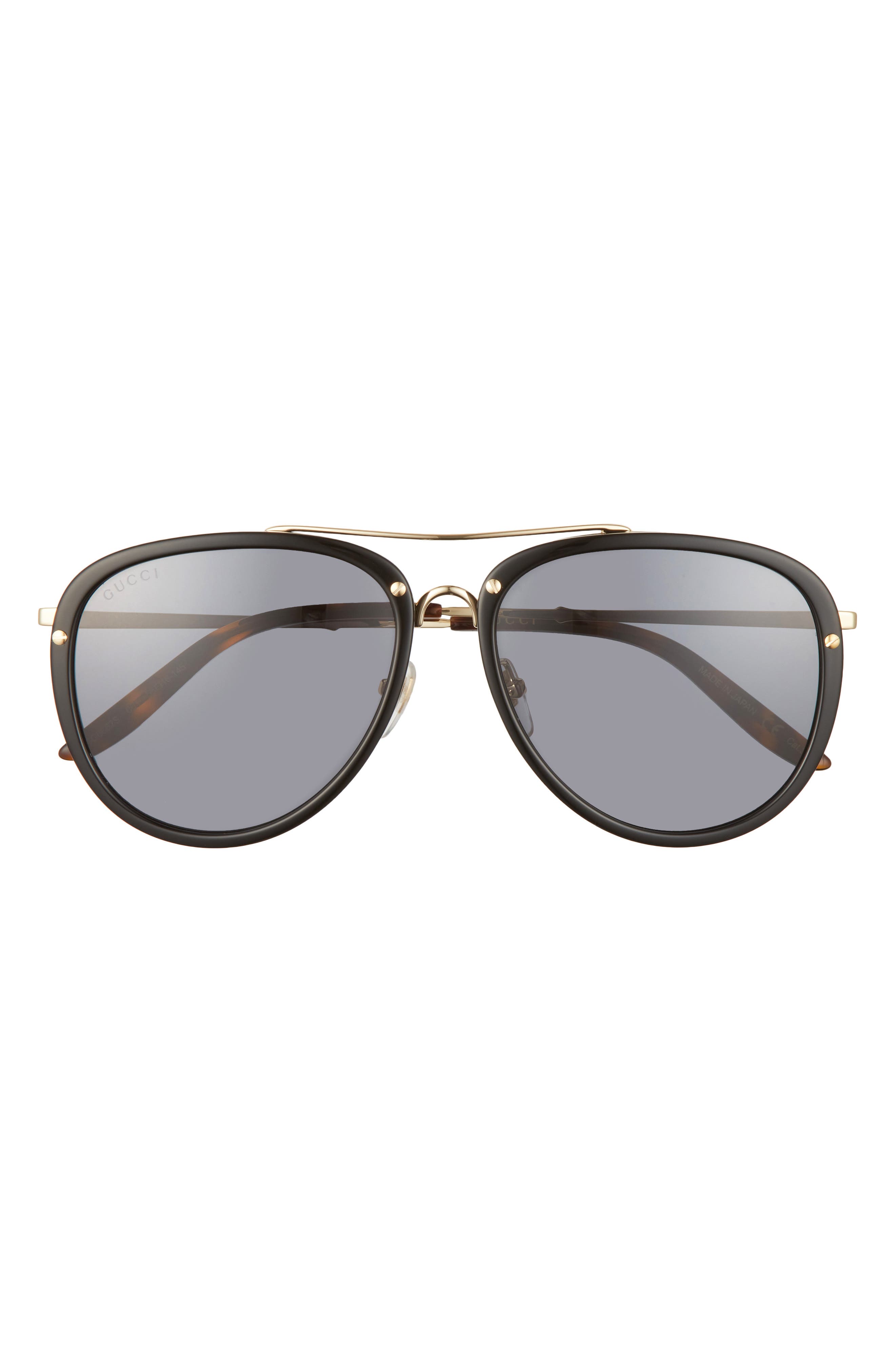 56mm aviator sunglasses gucci