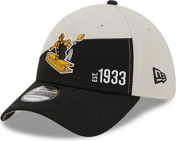 New Era Men's New Era Cream/Black Pittsburgh Steelers 2023 Sideline  Historic 39THIRTY Flex Hat