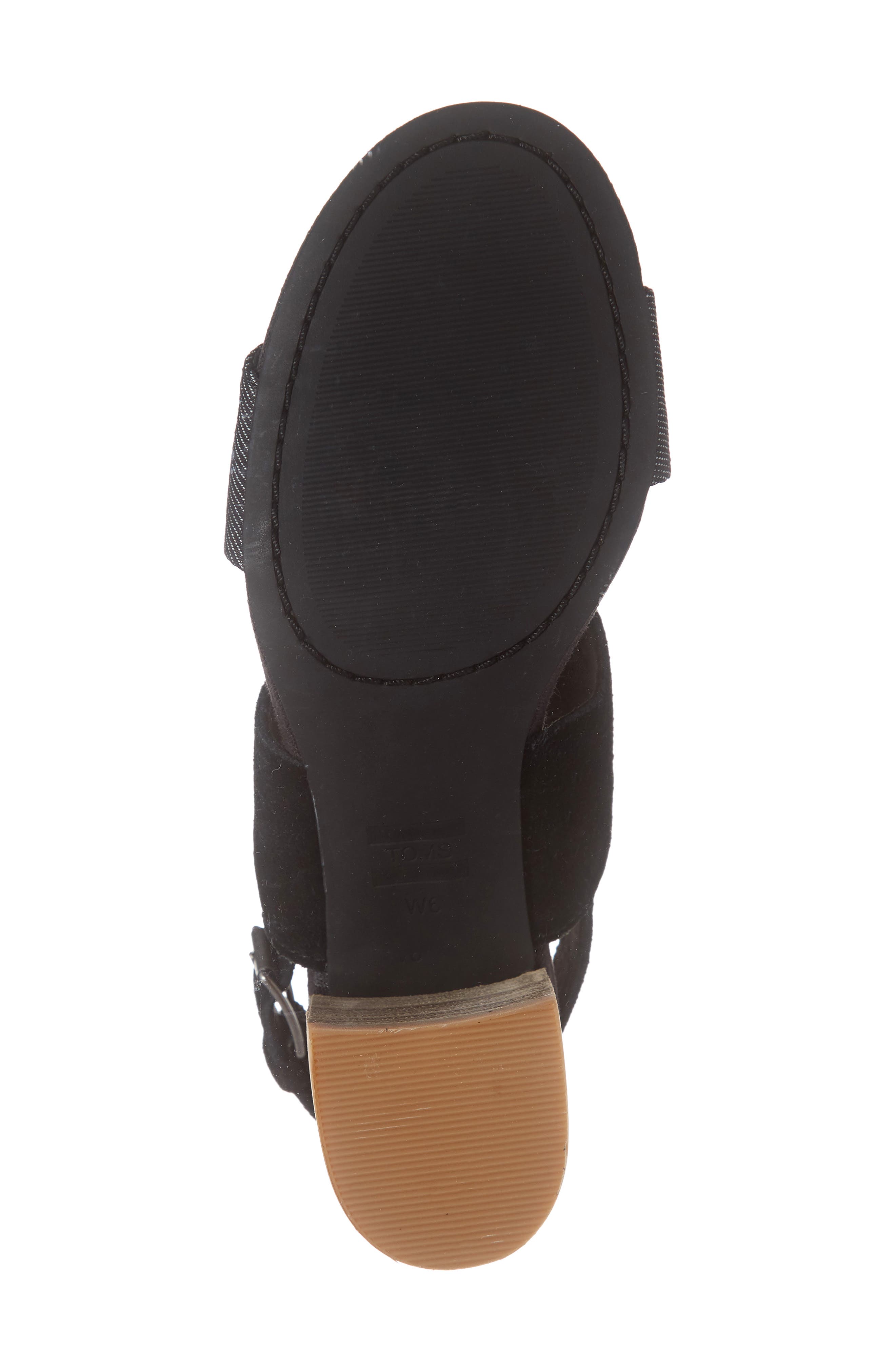 toms poppy sandals black