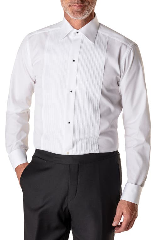 Eton Contemporary Fit Pleated Bib Tuxedo Shirt White at Nordstrom,