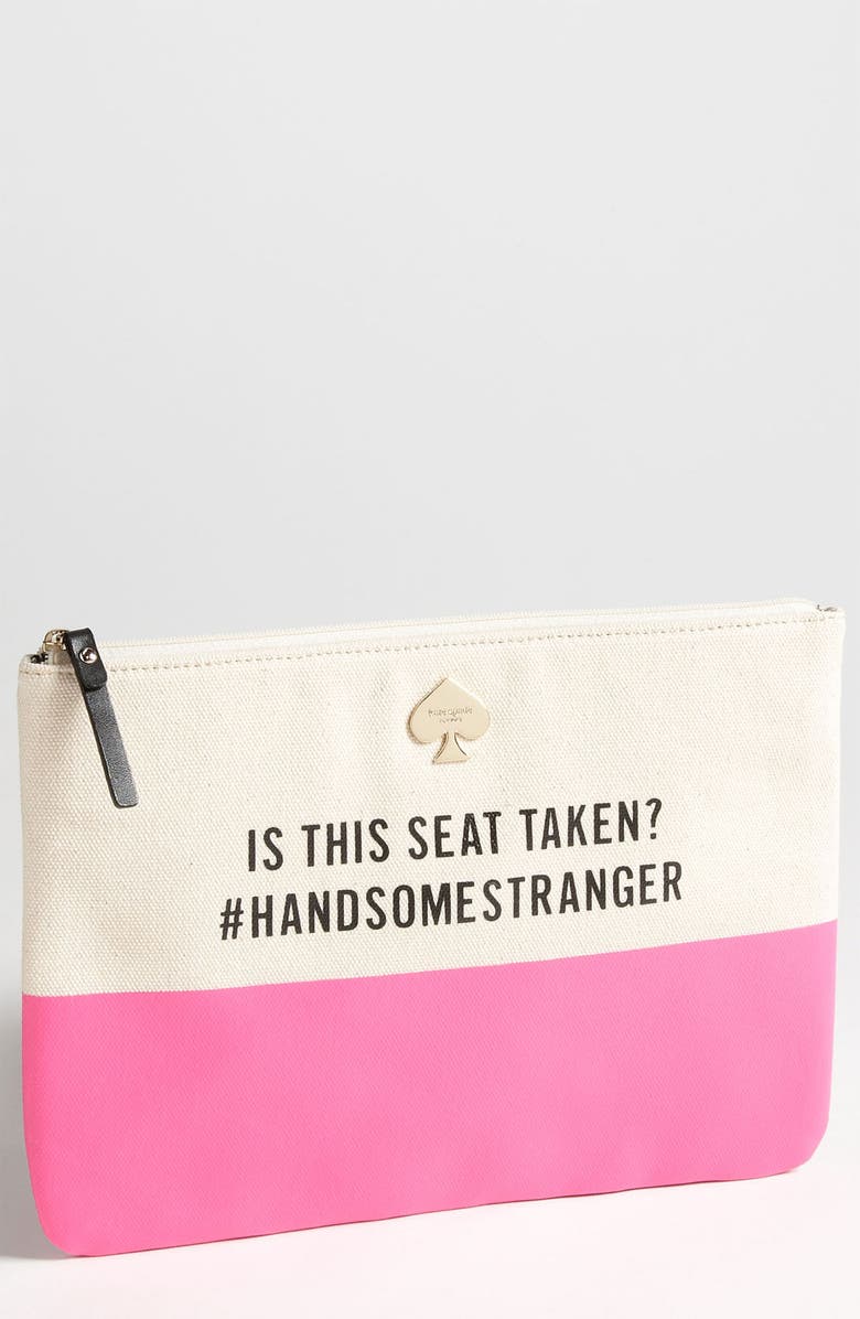 KATE SPADE NEW YORK 'call to action - gia' pouch, Main, color, 001