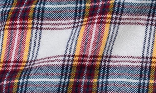Akris Punto Tartan Plaid Virgin Wool Flannel Skirt In Grey/white Multi