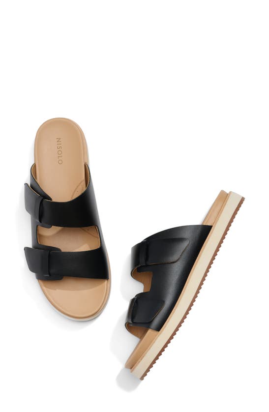 Shop Nisolo Ella Go-to Platform Slide Sandal In Black