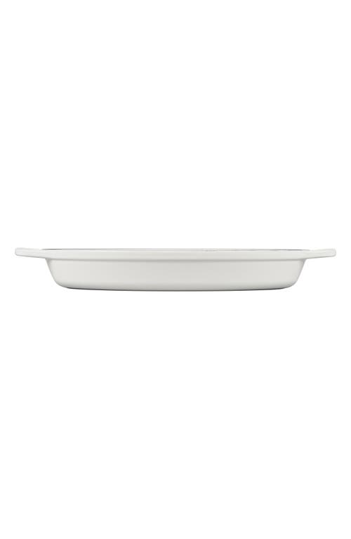Le Creuset Signature 3 Quart Enameled Cast Iron Oval Baker In White