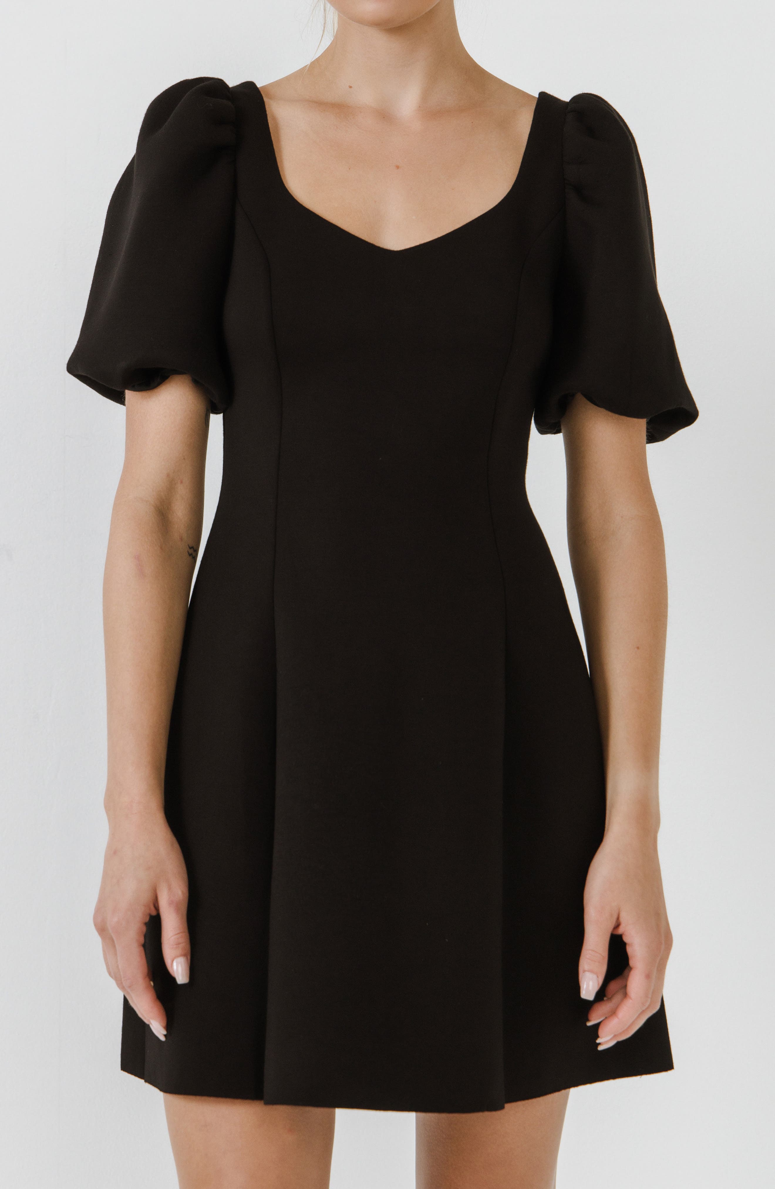 English Factory Puff Sleeve Minidress 