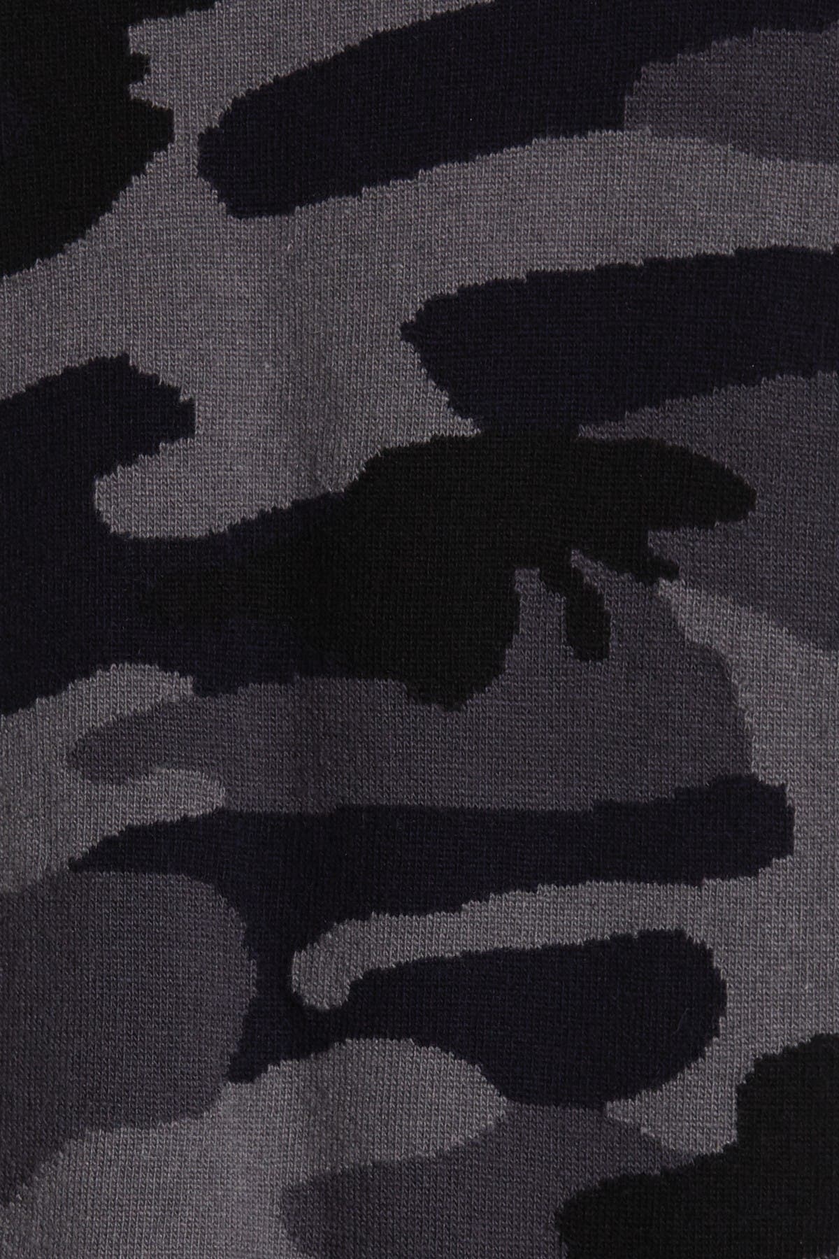 Valentino Camo Pattern Scarf In Camou Navy/grey