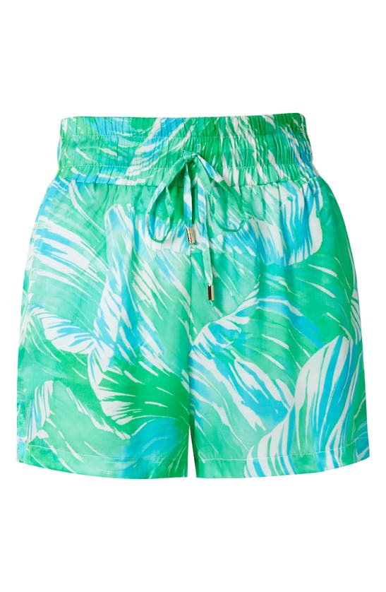 Shop Melissa Odabash Annie Cover-up Shorts In Rainforest