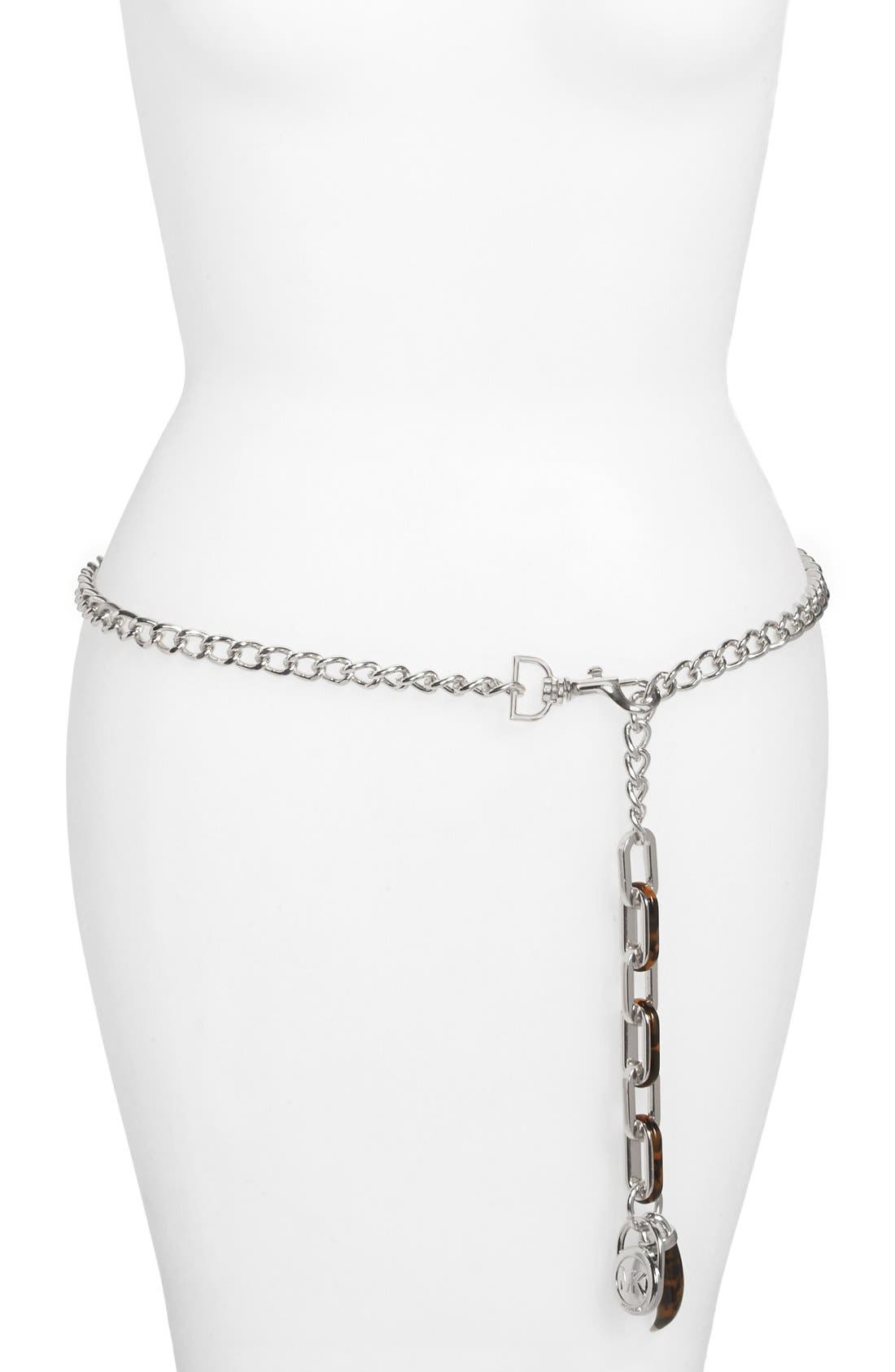 MICHAEL Michael Kors 'Chain Charm' Belt Nordstrom