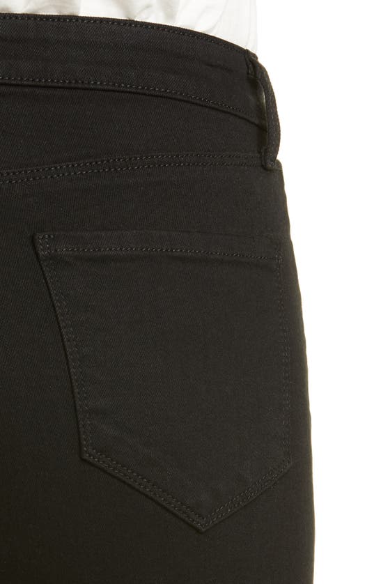 Shop L Agence Oriana Straight Leg Jeans In Noir