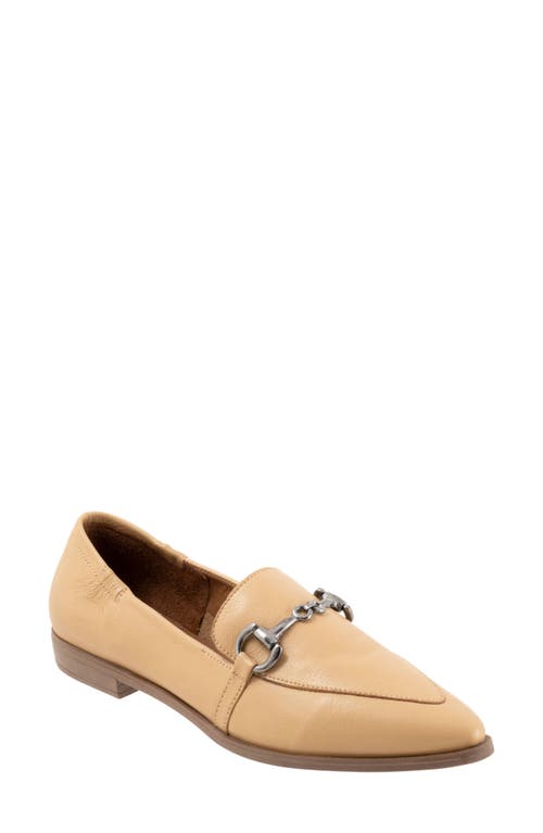 Bueno Bowie Pointed Toe Bit Loafer in Light Beige