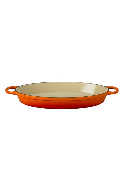 Le Creuset Signature 3 Quart Enameled Cast Iron Oval Baker in Flame at Nordstrom