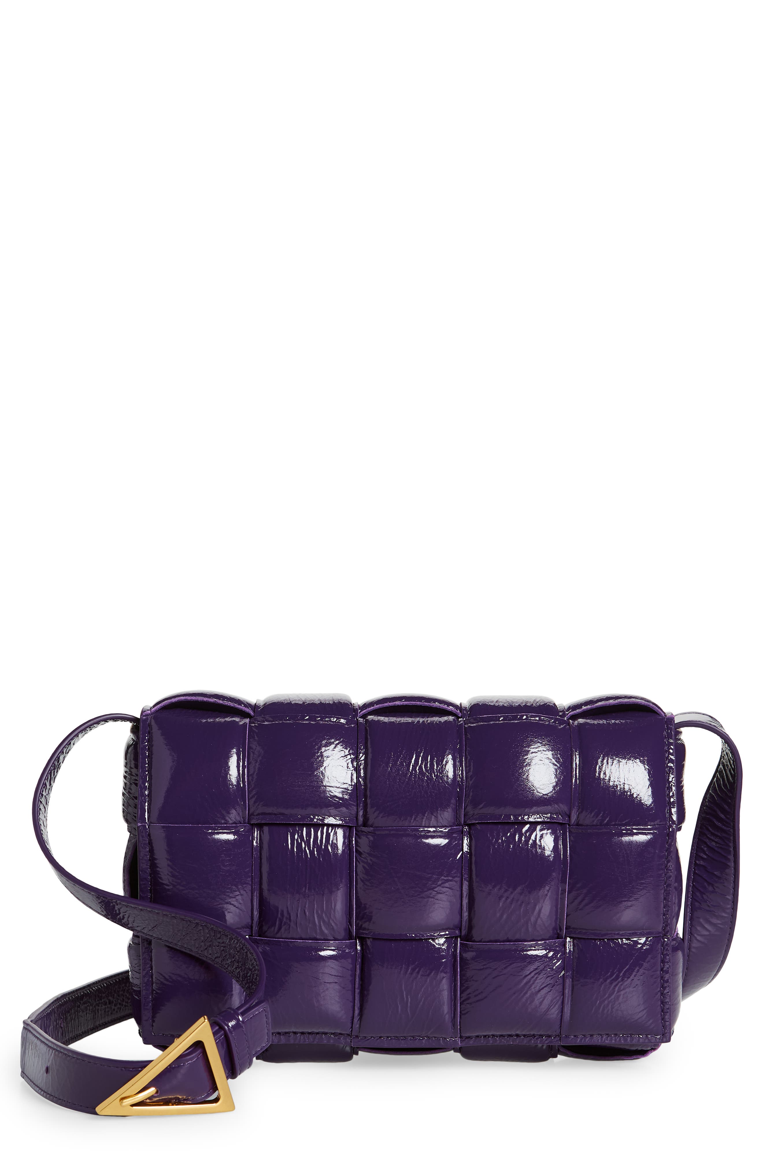 purple designer bag