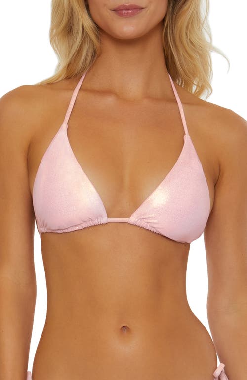 Sea Shell Triangle Bikini Top in Primrose Pink