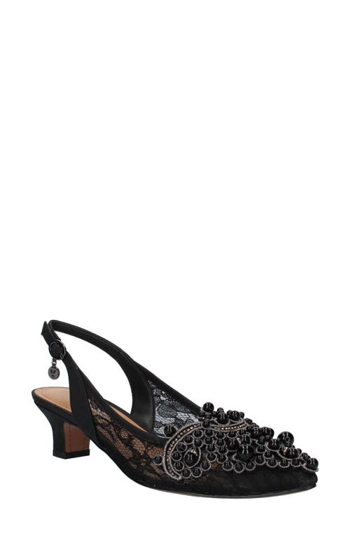 J. Reneé Strovanni Slingback Pump Black at Nordstrom,