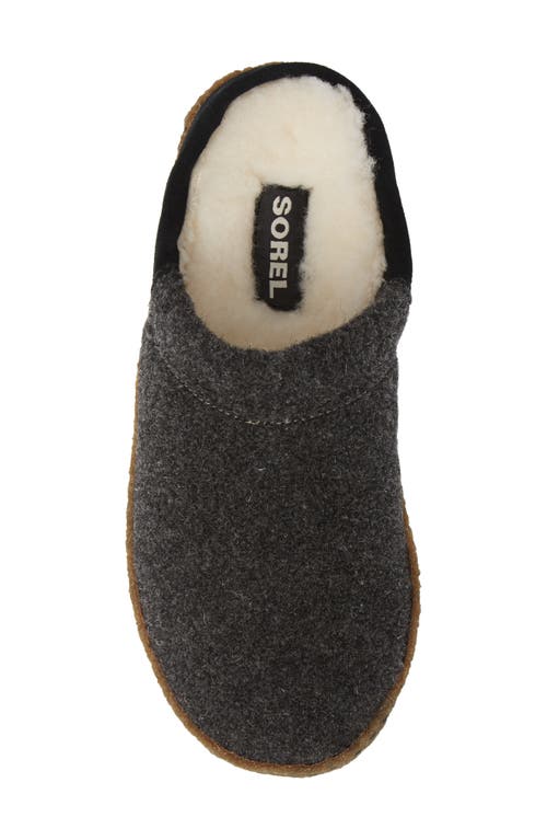 Shop Sorel Nakiska Scuff Slipper In Black/natural