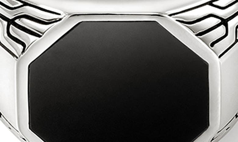 JOHN HARDY JOHN HARDY OCTAGON SIGNET RING, STERLING SILVER