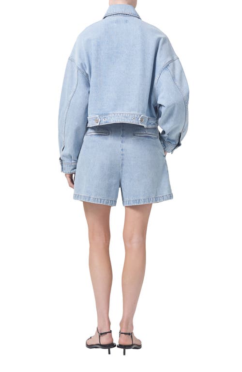 Agolde Luka Cropped Organic Denim Jacket In Swivel