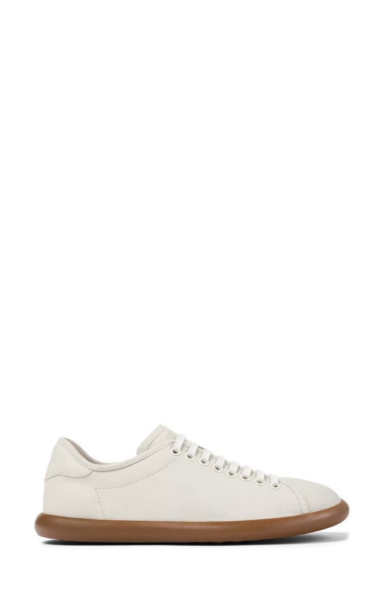 Shop Camper Pelotas Soller Sneaker In White Natural Smooth