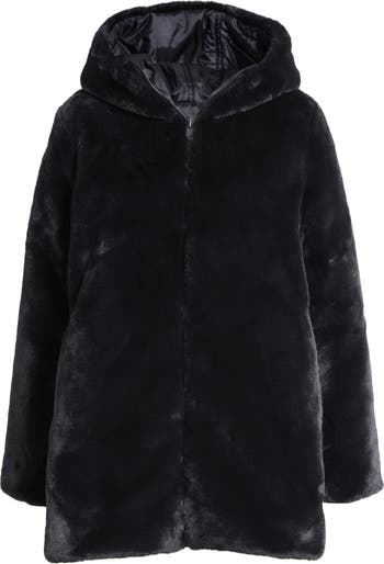 Bridget Reversible Faux Fur Hooded Jacket