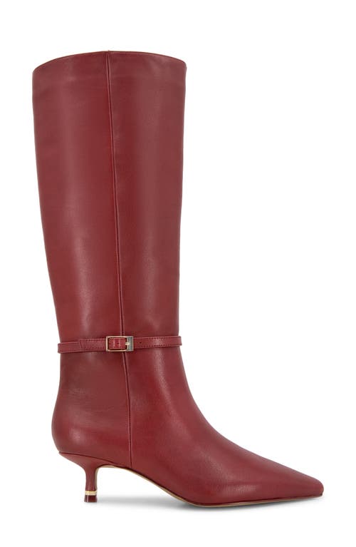 Shop Kenneth Cole Marais Knee High Boot In Red Leather