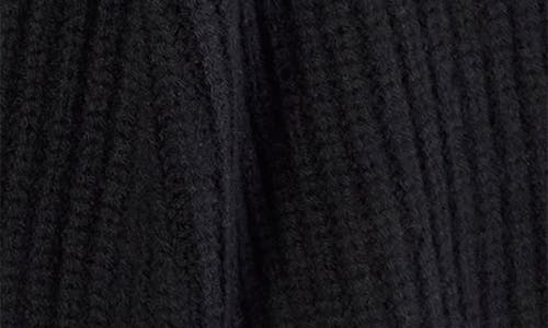 Vince Wool & Cashmere Shaker Stitched Scarf In Black