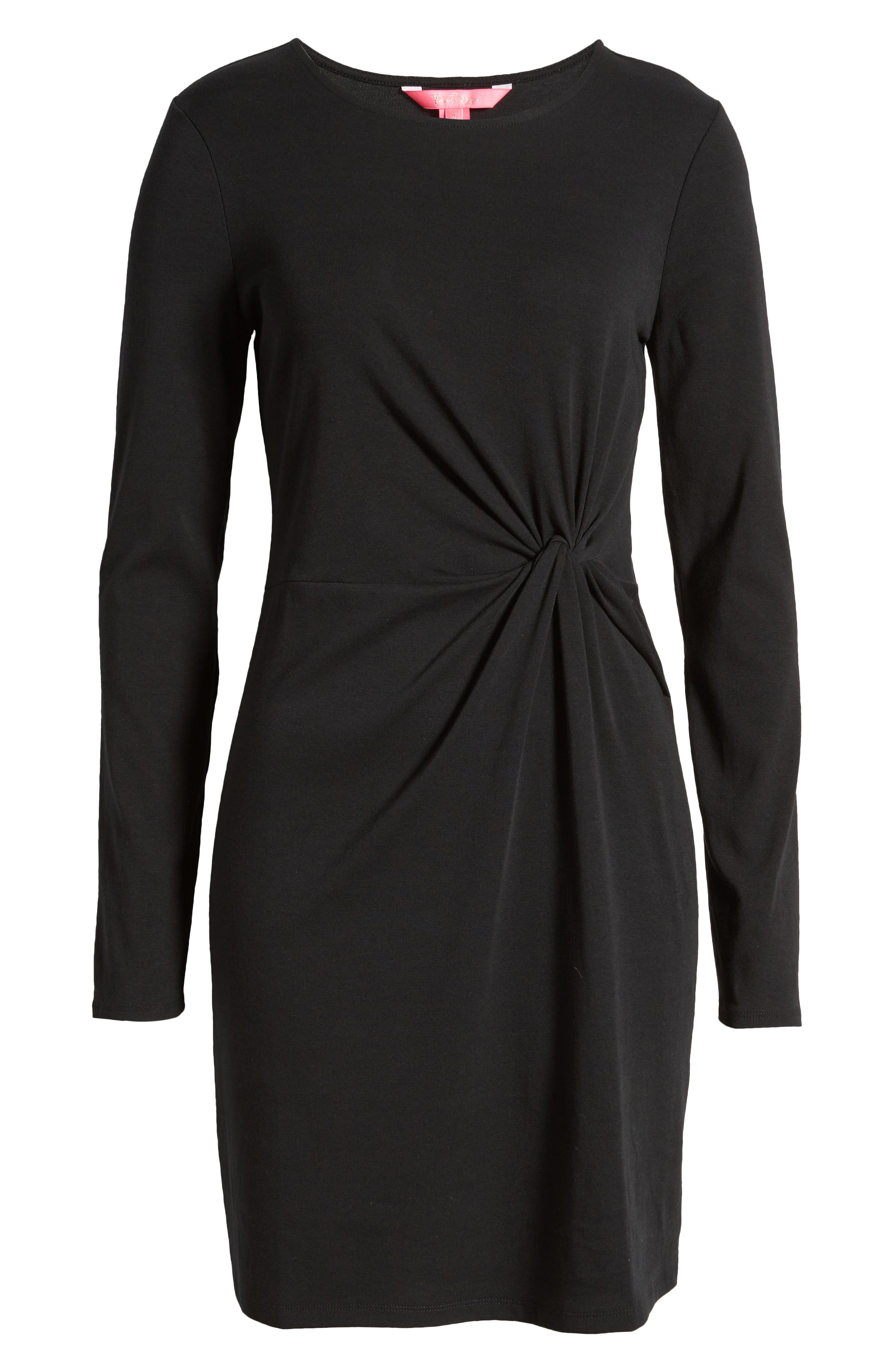 Off-White twist-detail long-sleeve minidress - Black