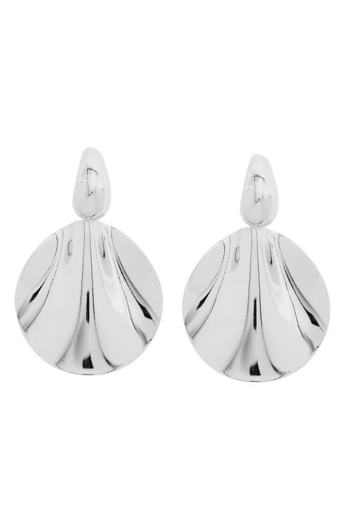 Shop Petit Moments Lira Drop Earrings In Silver