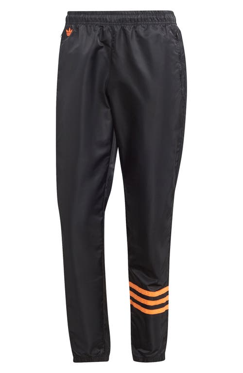 Adidas Originals Neuclassics Track Pants In Black/semi Impact Orange