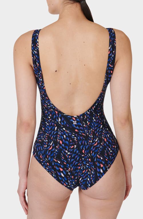 Shop Sweaty Betty Tidal One-piece Swimsuit In Black Cora