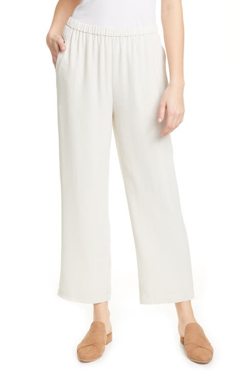 Womens Ivory Trousers And Wide Leg Pants Nordstrom