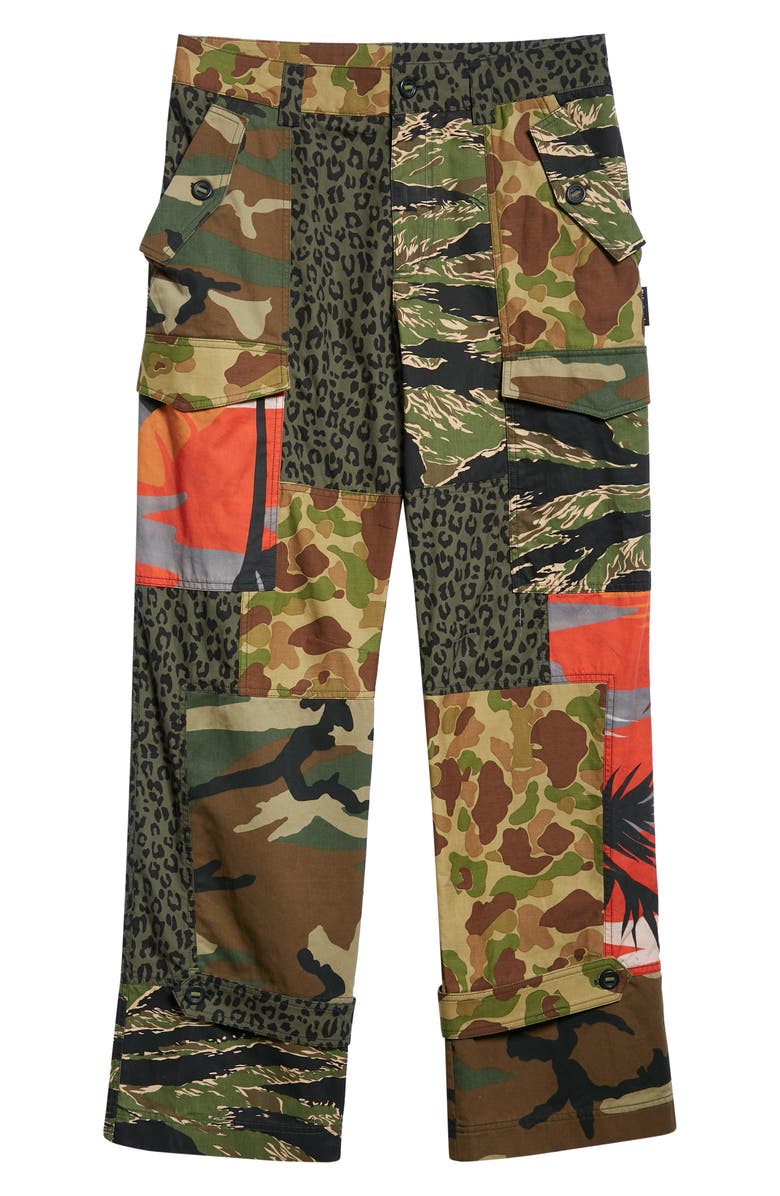 Palm Angels Mixed Print Cargo Pants, Alternate, color, 