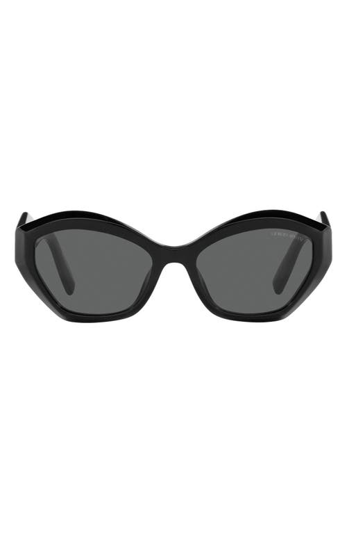 54mm Butterfly Sunglasses in Black