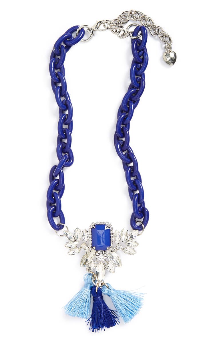 Crystal tassel necklaces Clearance