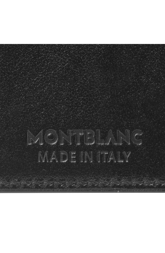 Shop Montblanc Meisterstück Leather Card Case In Black