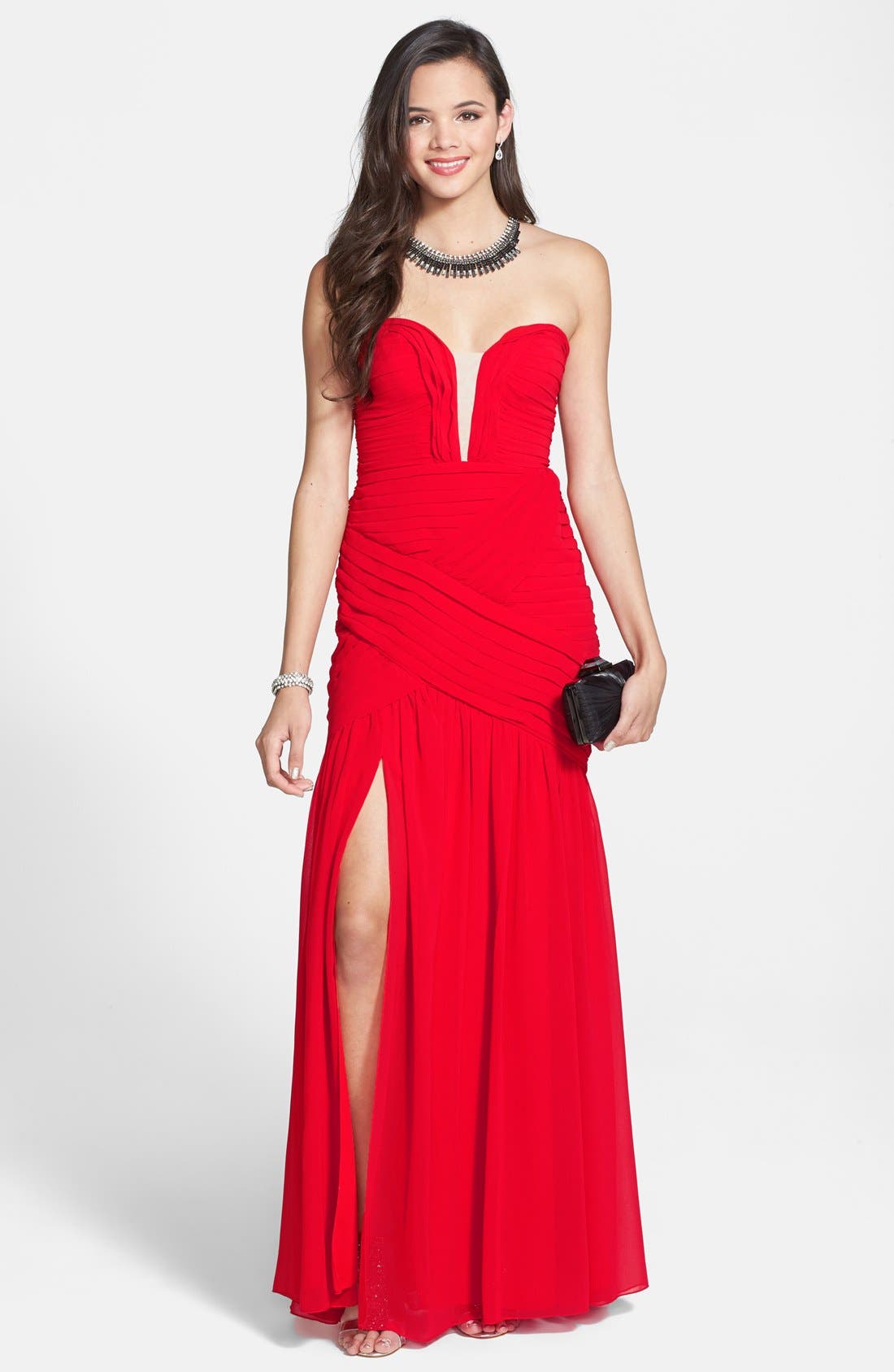 nordstrom red gown