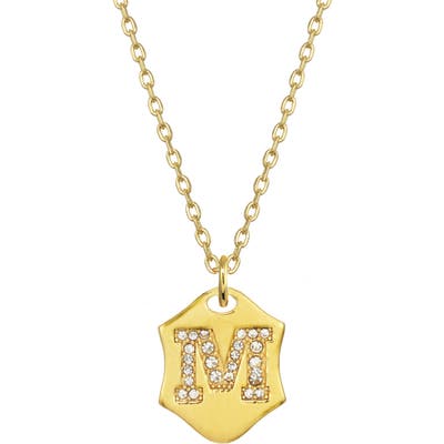 Stella + Ruby Nom De Plume Initial Pendant Necklace