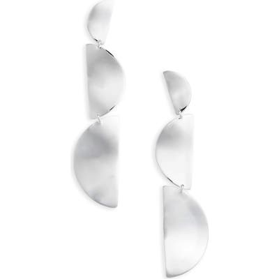 Ippolita Classico Long Half Wavy Disc Earrings