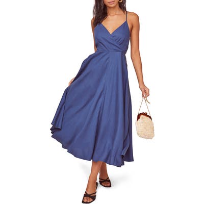 Astr The Label Ambrosia Midi Dress, Blue