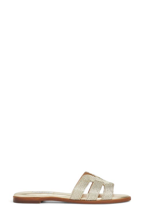 Lk Bennett Riley Metallic Sandal In Soft Gold