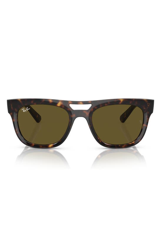 Shop Ray Ban Ray-ban Phil 54mm Square Sunglasses In Havana
