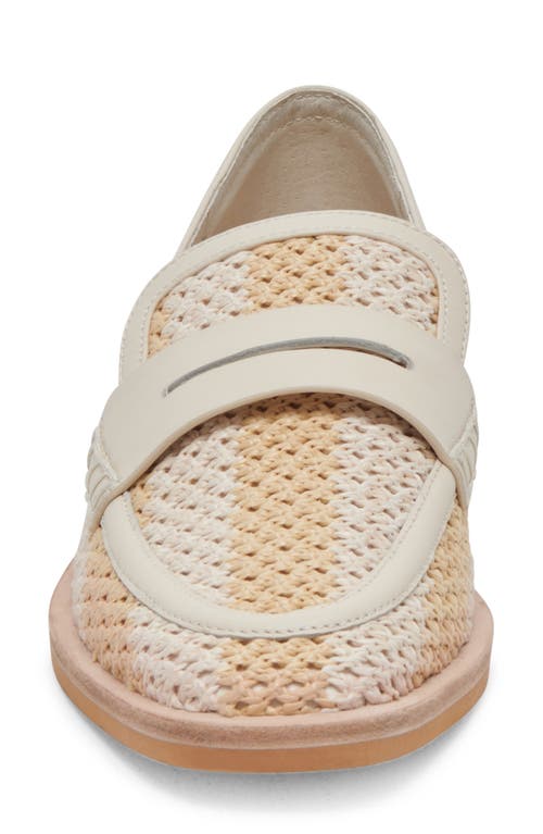 Dolce Vita Halley Woven Loafer In Ivory Multi Raffia